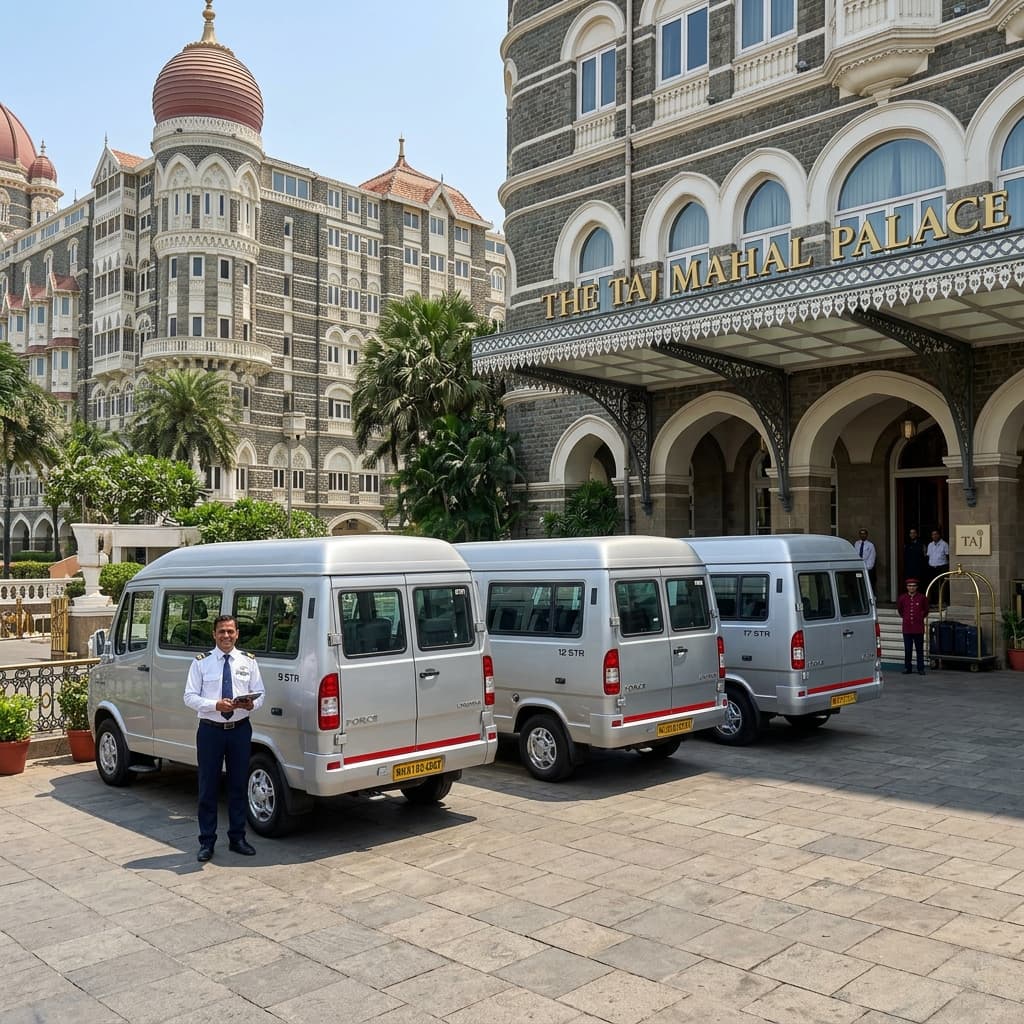 Multiple Force Urbania vehicles for wedding and corporate travel in Ayodhya