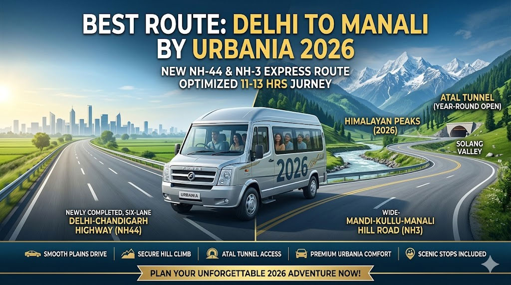 Delhi to Manali by Urbania 2026
