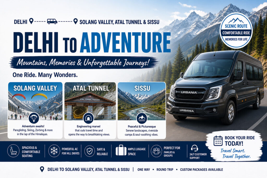 Delhi to Solang Valley