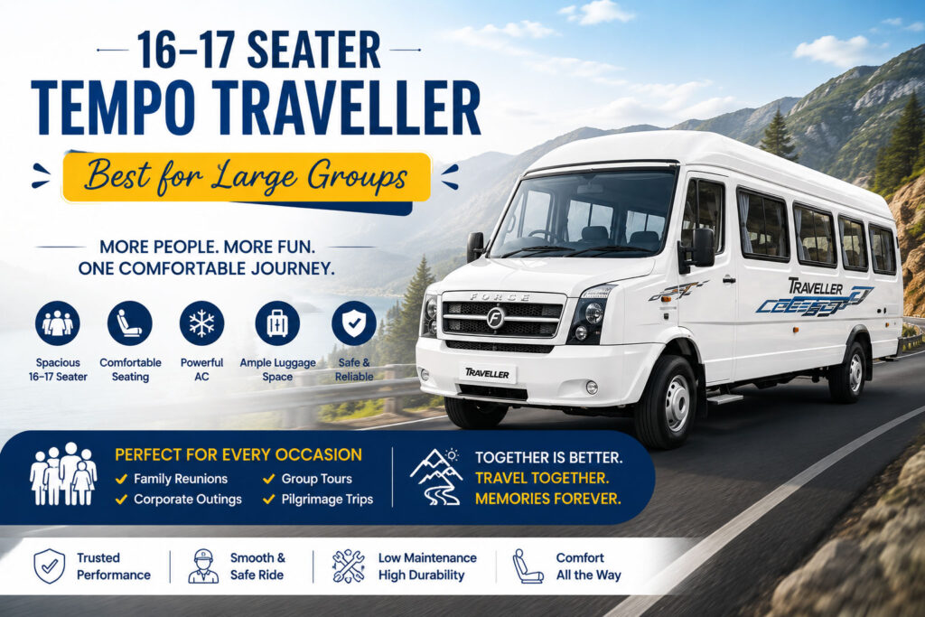 16–17 Seater Tempo Traveller