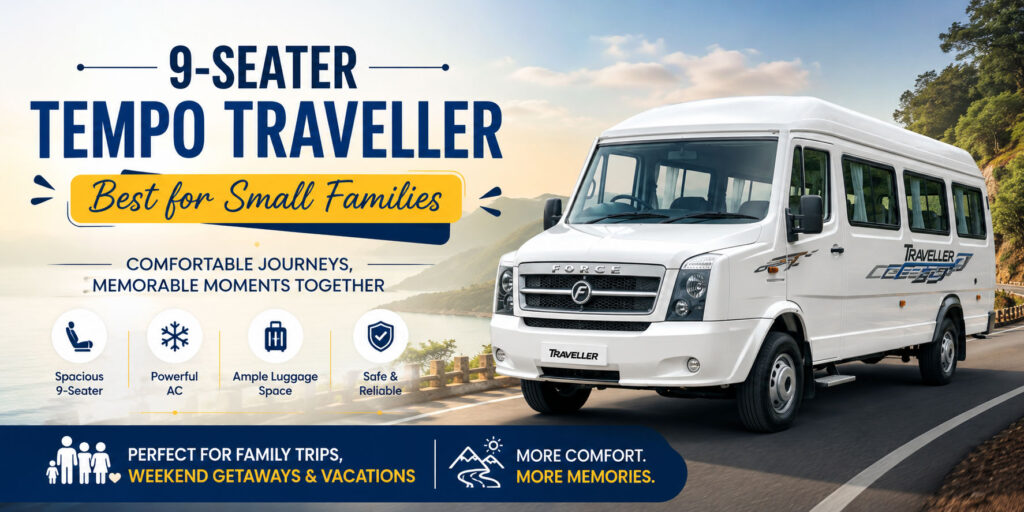 9 seater tempo traveller